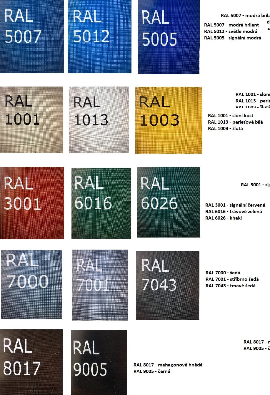 RAL color sample